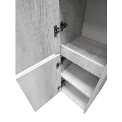 Шкаф – колонна для ванной комнаты Comforty «Бремен – 35», 350×320×1600 мм, цвет дуб белый