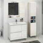 Шкаф-колонна COMFORTY «Верона-35-Н» дуб белый - Фото 2