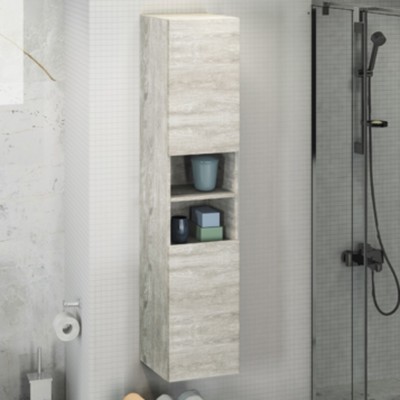 Шкаф-колонна COMFORTY «Верона-35» дуб белый