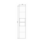 Шкаф-колонна COMFORTY «Верона-35» дуб белый - Фото 3