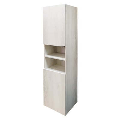 Шкаф – колонна для ванной комнаты Comforty «Верона – 35», 350×320×1600 мм, цвет дуб белый