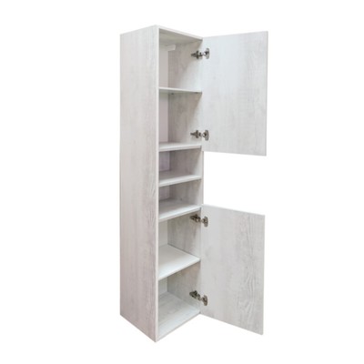 Шкаф – колонна для ванной комнаты Comforty «Верона – 35», 350×320×1600 мм, цвет дуб белый