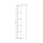 Шкаф-колонна COMFORTY «Прага-45» дуб белый - Фото 2