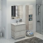 Тумба - умывальник напольная Comforty «Верона-75», раковина Comforty 75E, цвет дуб белый - Фото 3