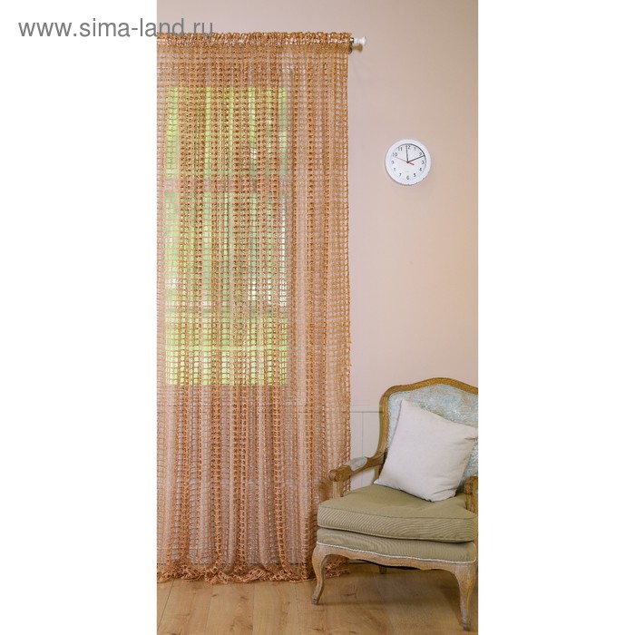 Штора тюль 300х260 см, сетка, пэ 100% - Фото 1