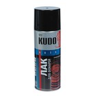 Лак для тонировки фар Kudo чёрный, акриловый, аэрозоль, 520 мл    KU-9021 - фото 23789567