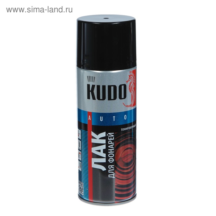 Лак для тонировки фар Kudo чёрный, акриловый, аэрозоль, 520 мл