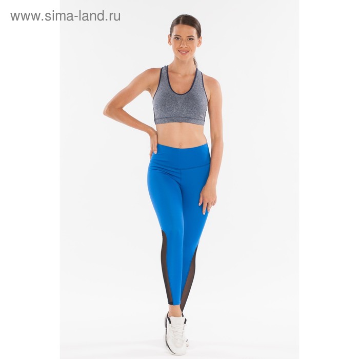 Легинсы женские спортивные, цвет синий, размер 40-42 (S) - Фото 1