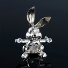 Сувенир «Кролик», 5,5×2.5×8 см, с кристаллами - фото 8822270
