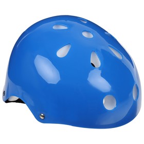 Шлем защитный детский ONLYTOP, обхват 55 см, цвет синий