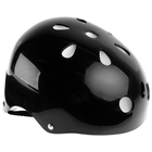 Шлем защитный детский ONLYTOP OT-S507, обхват 55 см, цвет чёрный - фото 9558377