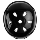 Шлем защитный детский ONLYTOP OT-S507, обхват 55 см, цвет чёрный - фото 9558379