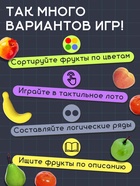 Обучающий набор по методике Г. Домана «Фрукты», 10 карточек, 10 фруктов, счётный материал, 3+, МИКС - Фото 3