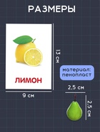 Обучающий набор по методике Г. Домана «Фрукты», 10 карточек, 10 фруктов, счётный материал, 3+, МИКС - Фото 6