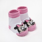Набор носков "Minnie Mouse", белый/розовый, 6-8 см - Фото 5