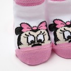 Набор носков "Minnie Mouse", белый/розовый, 6-8 см - Фото 6