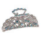 краб для волос "Прелесть" 8 см цветы узор - Фото 1