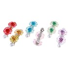 Заколка-автомат для волос "Ассоль" розы 7,6 см микс - Фото 2