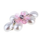 Заколка-автомат для волос "Ассоль" цветок жемчужина 7,6 см микс - Фото 1