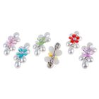 Заколка-автомат для волос "Ассоль" цветок жемчужина 7,6 см микс - Фото 2