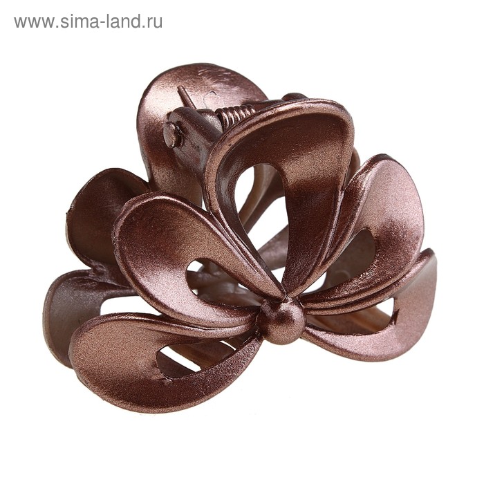 краб для волос перламутр 4 см - Фото 1