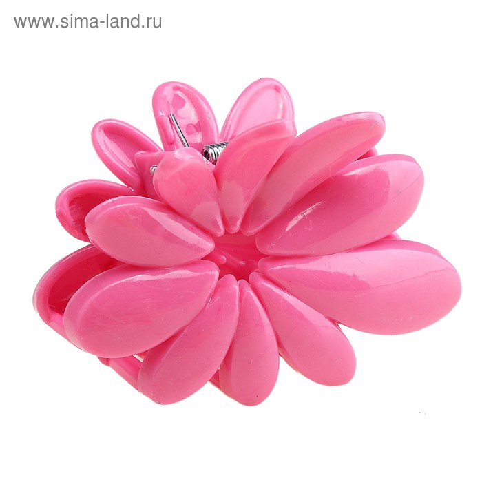 краб для волос яркий 6 см ромашка - Фото 1