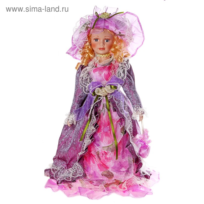 кукла коллекционная керамика леди Беатрис 50 см - Фото 1