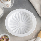 Форма для муссовых десертов и выпечки Доляна «Оригами», силикон, 18,5×18,5 см, цвет белый - Фото 3