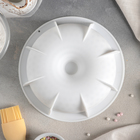 Форма для муссовых десертов и выпечки Доляна «Снежная гора», силикон, 18,8×5,5 см, цвет белый - Фото 2