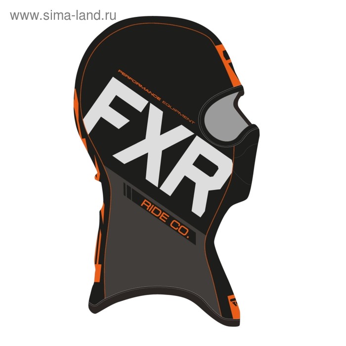 Балаклава FXR Boost, размер универсальный, чёрный, оранжевый, серый - Фото 1