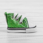 Кеды для кукол «Блёстки», длина подошвы: 5 см, цвет зелёный - Фото 2