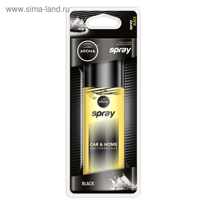 Ароматизатор-спрей Aroma Car Pump Spray Black, 50 мл - Фото 1