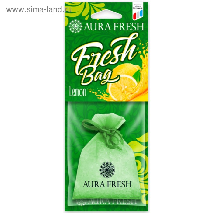 Ароматизатор подвесной AURA FRESH FRESH BAG Lemon, гранулы в мешочке