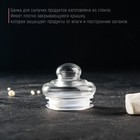 Банка для сыпучих продуктов «Квадраты», 280 мл, 7.5×12.5 см, стекло, прозрачная - Фото 3