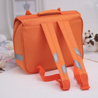 Портфель школьный Grizzly, цвет оранжевый - Фото 3