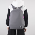Рюкзак молодёжный, отдел на молнии, цвет серый - Фото 2