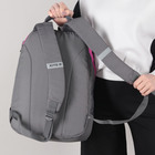 Рюкзак молодёжный, отдел на молнии, цвет серый - Фото 5