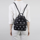 Рюкзак молодёжный, отдел на молнии, наружный карман, цвет чёрный - Фото 2