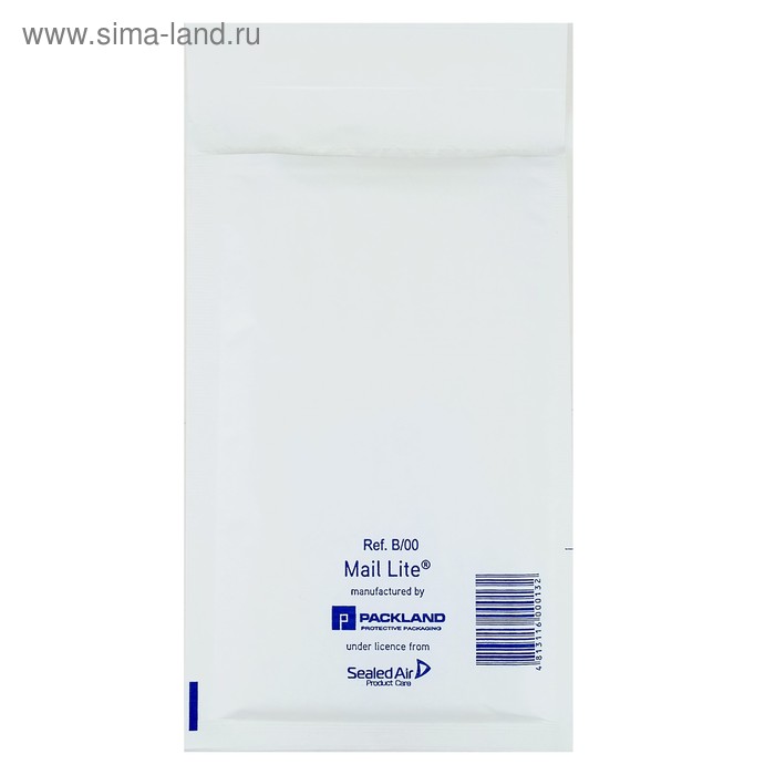 Крафт-конверт с воздушно-пузырьковой плёнкой Mail lite B/00, 12 х 21 см, white - Фото 1