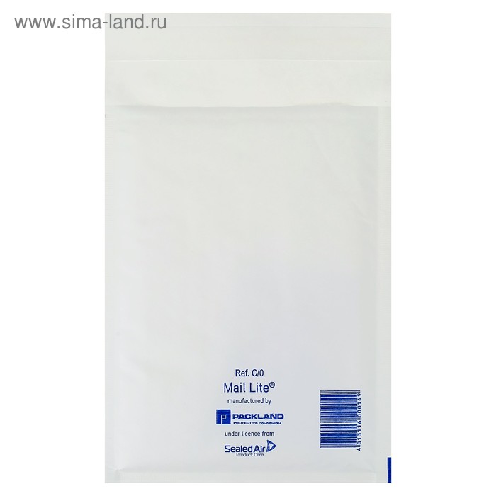 Крафт-конверт с воздушно-пузырьковой плёнкой Mail Lite, 15х21 см, White - Фото 1