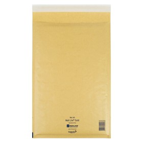 Крафт-конверт с воздушно-пузырьковой плёнкой Mail Lite, 27х36 см, Gold