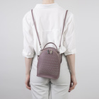 Рюкзак-сумка, отдел на молнии, длинный ремень, цвет сиреневый - Фото 2