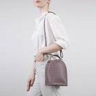 Рюкзак-сумка, отдел на молнии, длинный ремень, цвет сиреневый - Фото 3