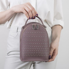 Рюкзак-сумка, отдел на молнии, длинный ремень, цвет сиреневый - Фото 4