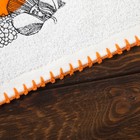 Полотенце махровое "Мальва" с вышивкой 50х70, оранжевый, 450 гр/м2, 100% хлопок - Фото 3