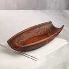 Блюдо для подачи "Овал", красная глина, 34*16 см - Фото 1