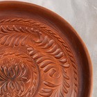 Блюдо для подачи "Круглое", декор, красная глина, 35 см, ручная работа - Фото 3