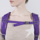 Рюкзак молодёжный, 2 отдела на молниях, наружный карман, цвет фиолетовый - Фото 4