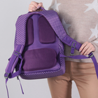 Рюкзак молодёжный, 2 отдела на молниях, наружный карман, цвет фиолетовый - Фото 7