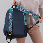 Рюкзак молодёжный, отдел на молнии, наружный карман, цвет синий/разноцветный - Фото 3